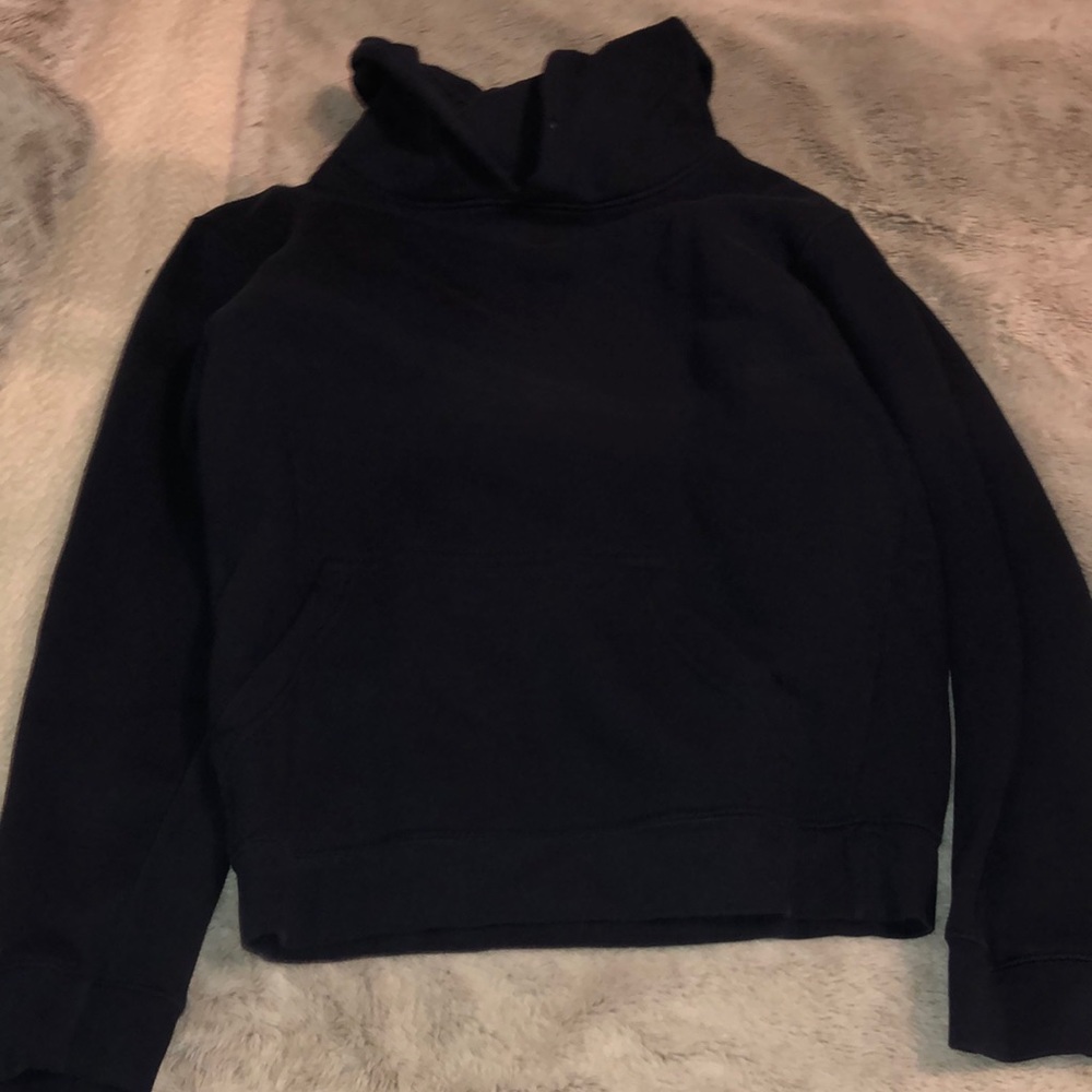 navy blue sweatshirt